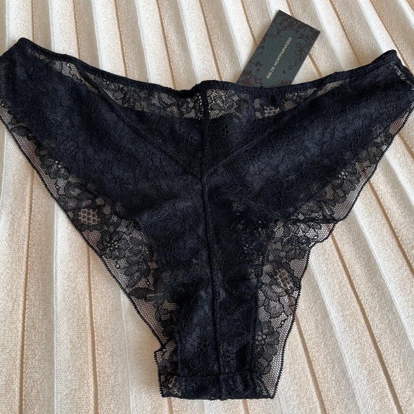=VALENTINE SPECIAL= NWT: Kiki de Montparnasse Black Lace Brief  Size M - Picture 5 of 8